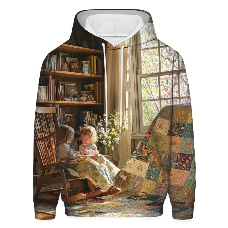 Threads of Wisdom Weaving the Fabric of Life Together Oversized Hoodie
