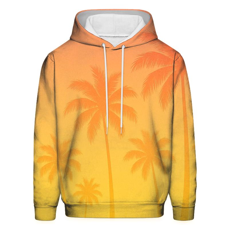 Tropical Sunset Gradient Oversized Hoodie