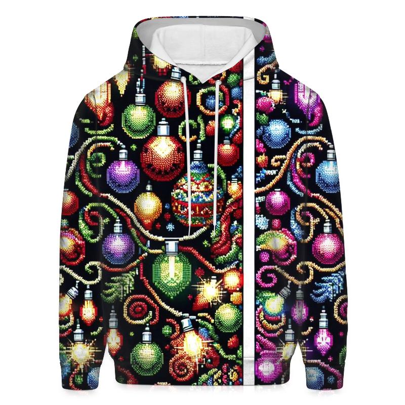 Holiday Lights Extravaganza Design Oversized Hoodie