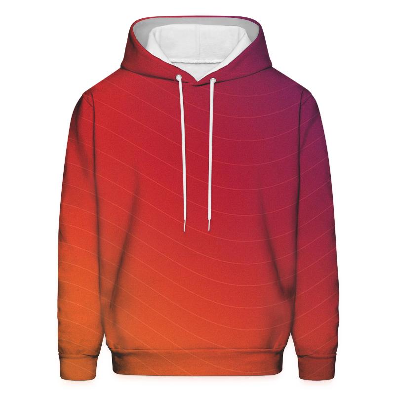 Fiery Sunset Blend Oversized Hoodie