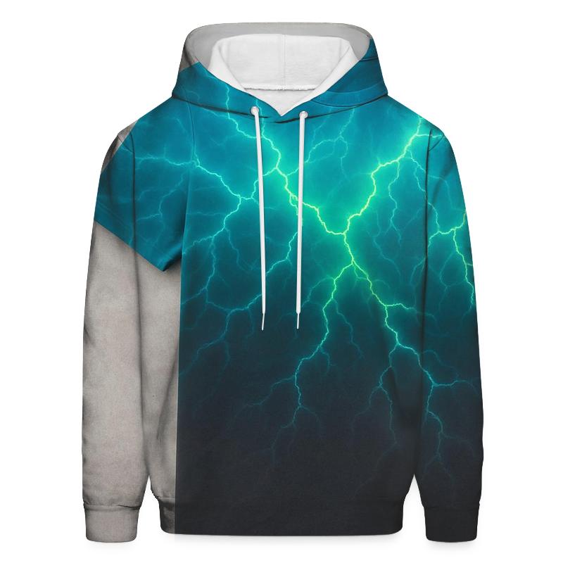 Electric Storm Gradient Oversized Hoodie