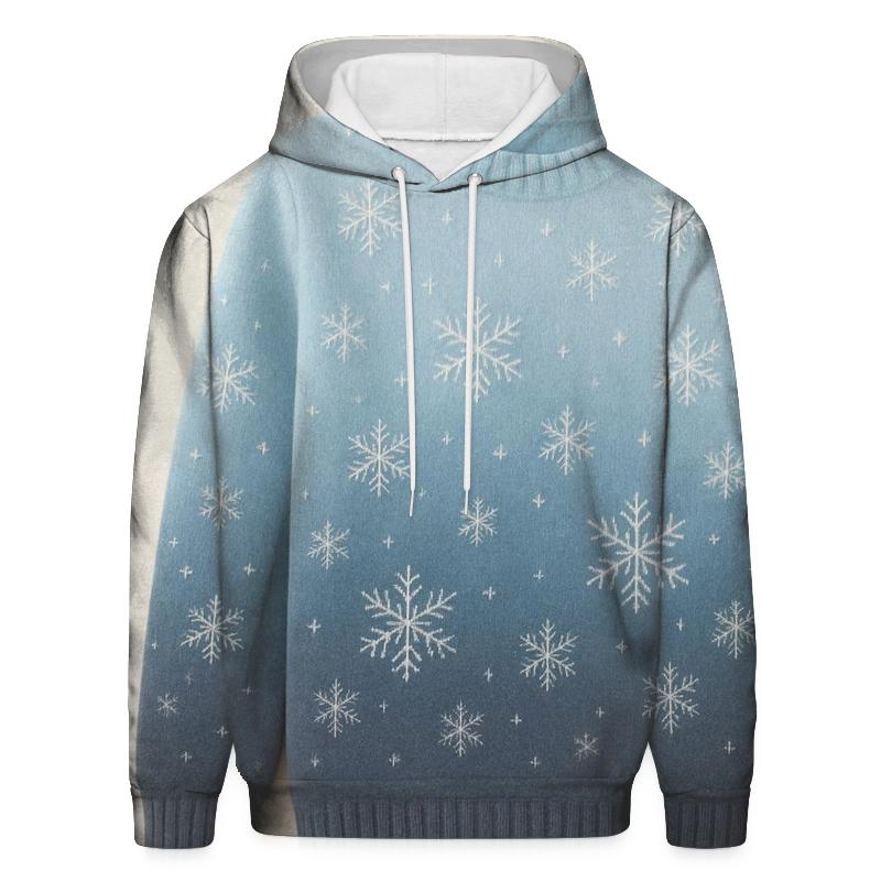 Silver Snowfall Oversized Hoodie