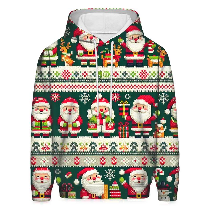 Whimsical Santa Parade Design Oversized Hoodie