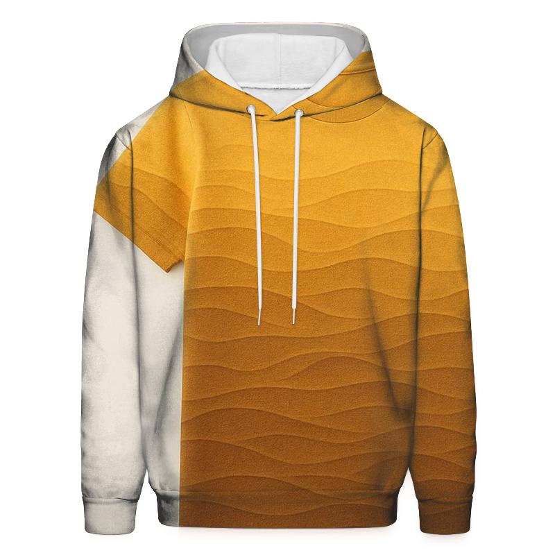 Bold Desert Sand Gradient Oversized Hoodie