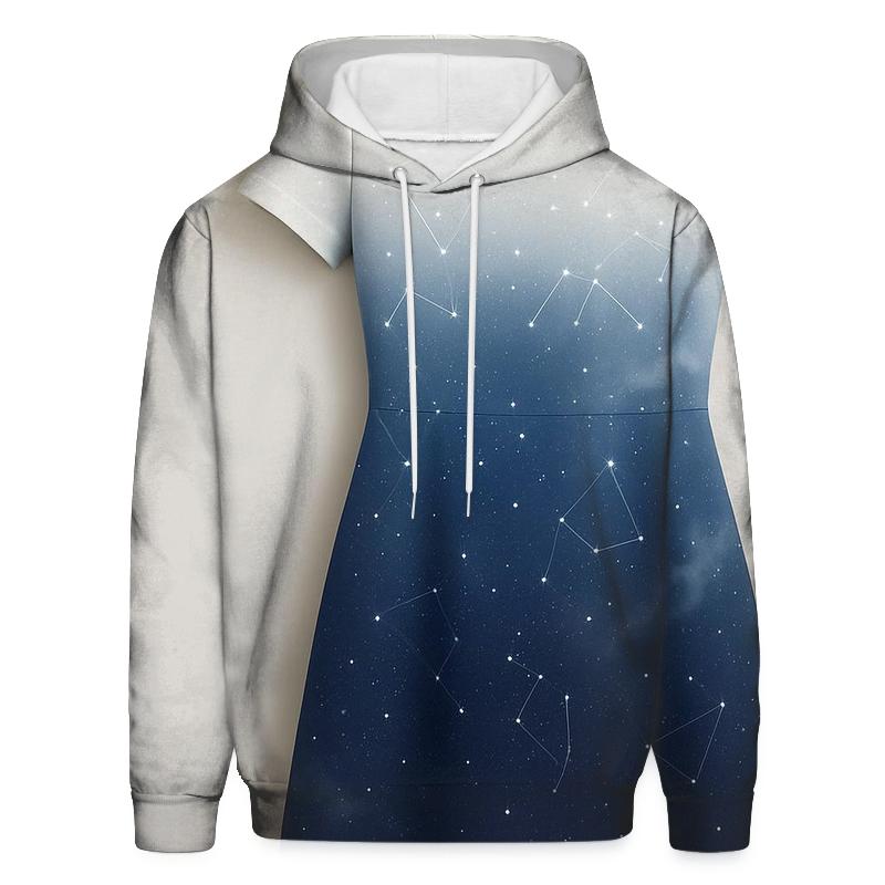 Mystic Night Sky Gradient Oversized Hoodie