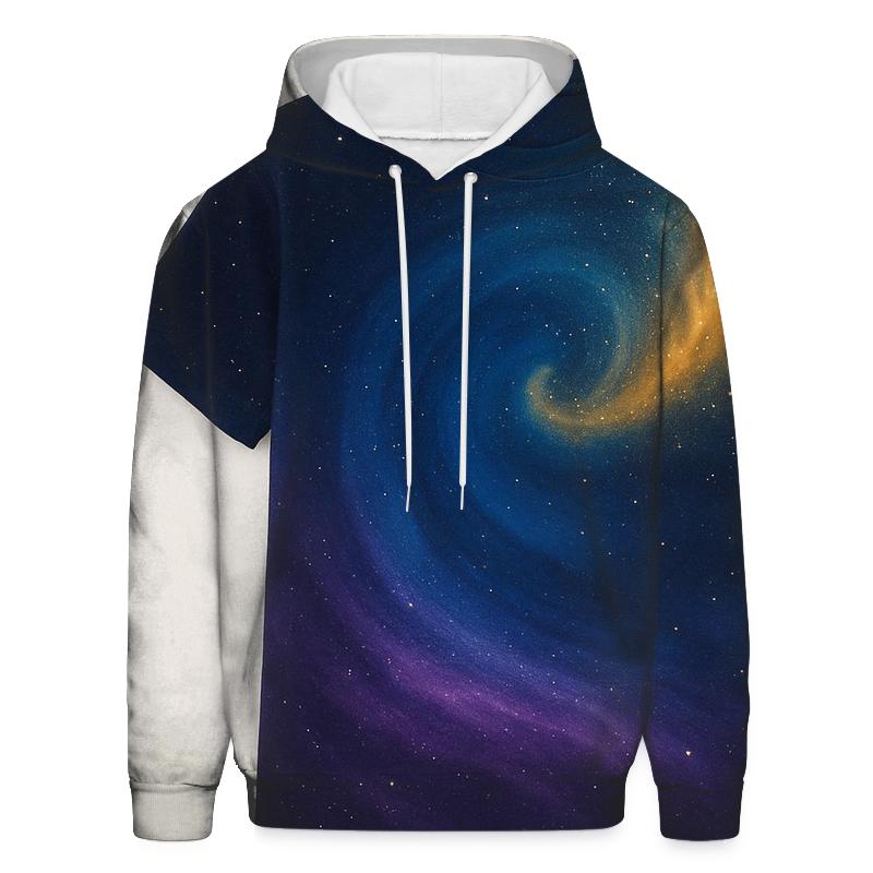 Nebula Swirl Design Oversized Hoodie