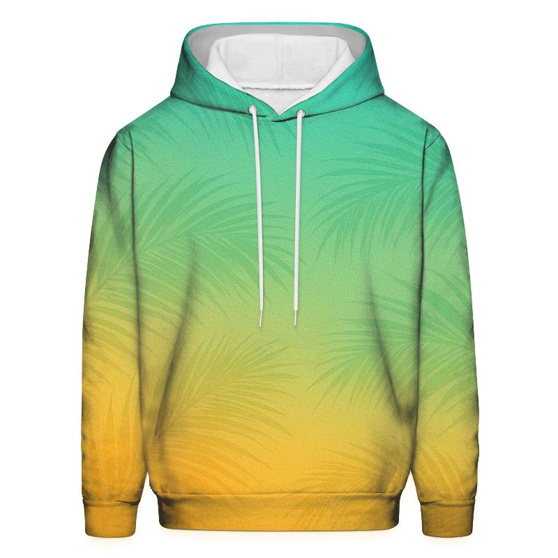 Tropical Sunset Fusion Oversized Hoodie