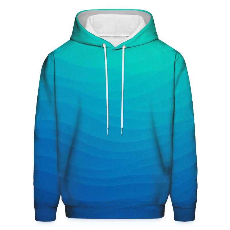 Ocean Breeze Gradient Oversized Hoodie