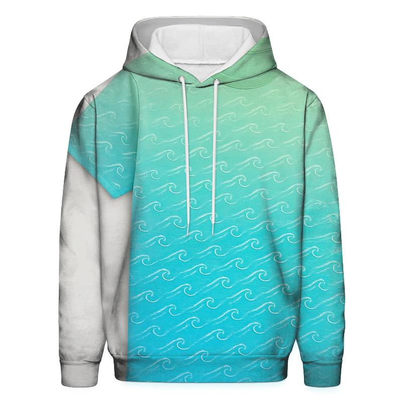 Ocean Breeze Fusion Oversized Hoodie