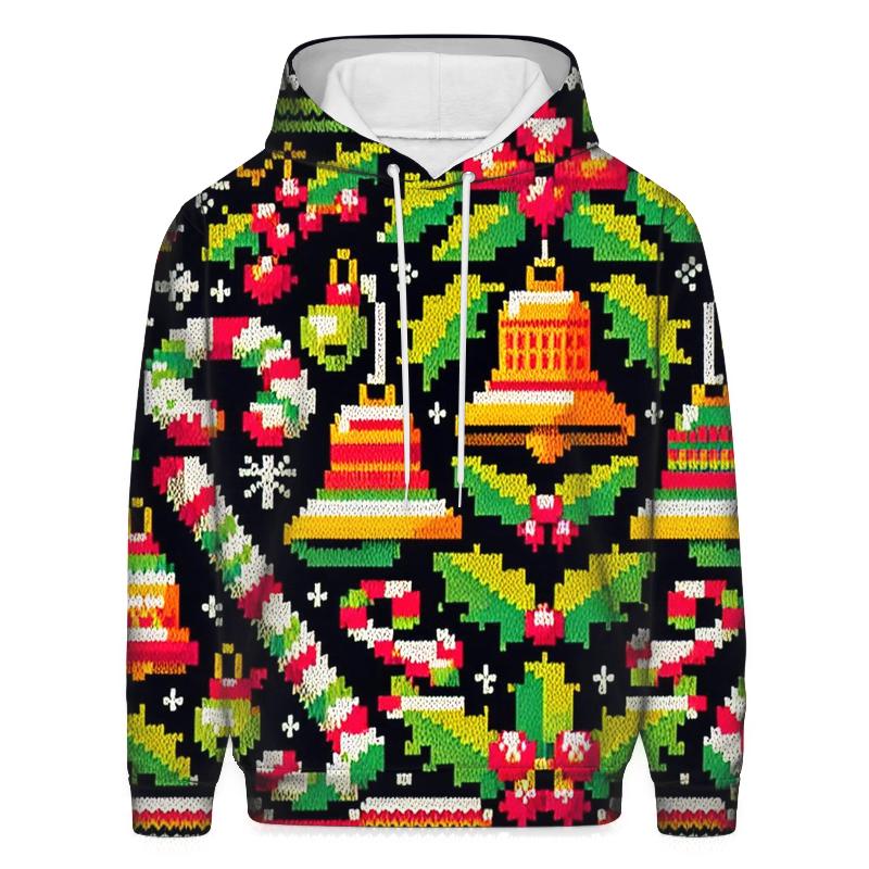 Jingle Bells Festive Design Oversized Hoodie