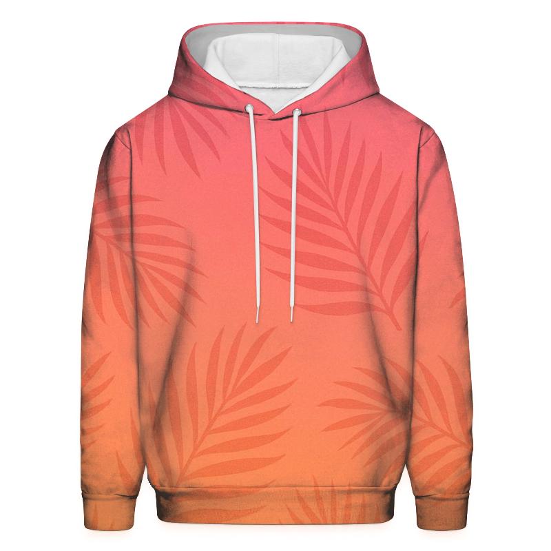 Vibrant Tropical Sunset Oversized Hoodie