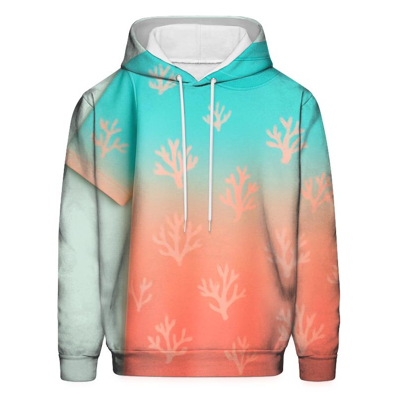 Coral Reef Splash Oversized Hoodie