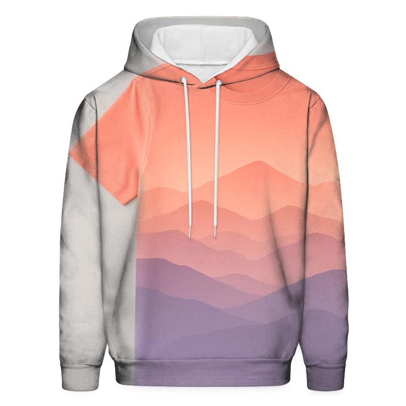Serene Mountain Sunrise Oversized Hoodie