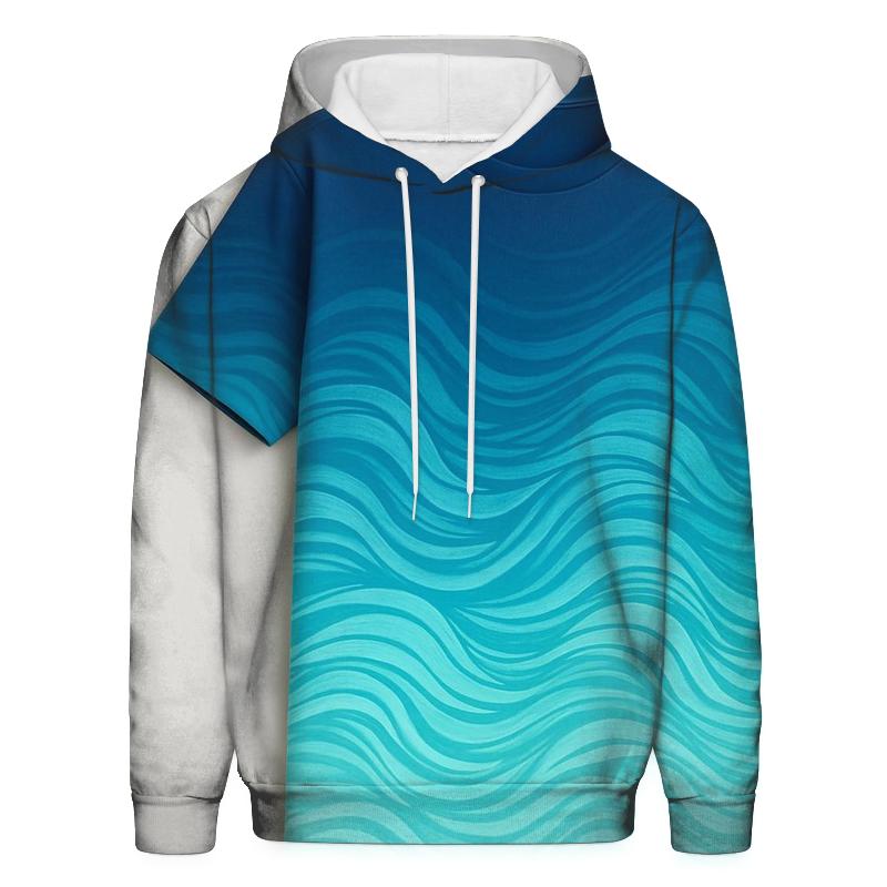 Mountain Stream Fade Oversized Hoodie
