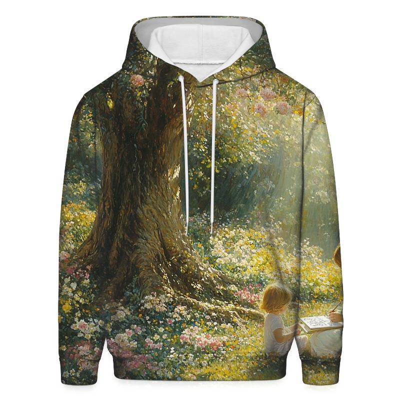 Roots of Love The Eternal Bond Between Mother and Child Oversized Hoodie