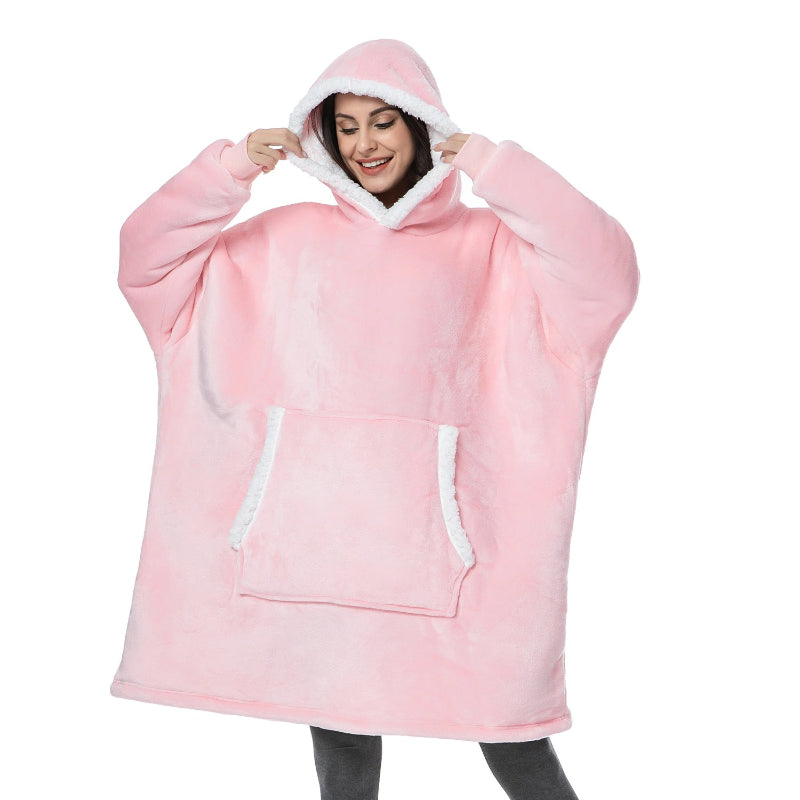 Women's Oversized Fleece Blanket Hoodie-Soco Hoodie