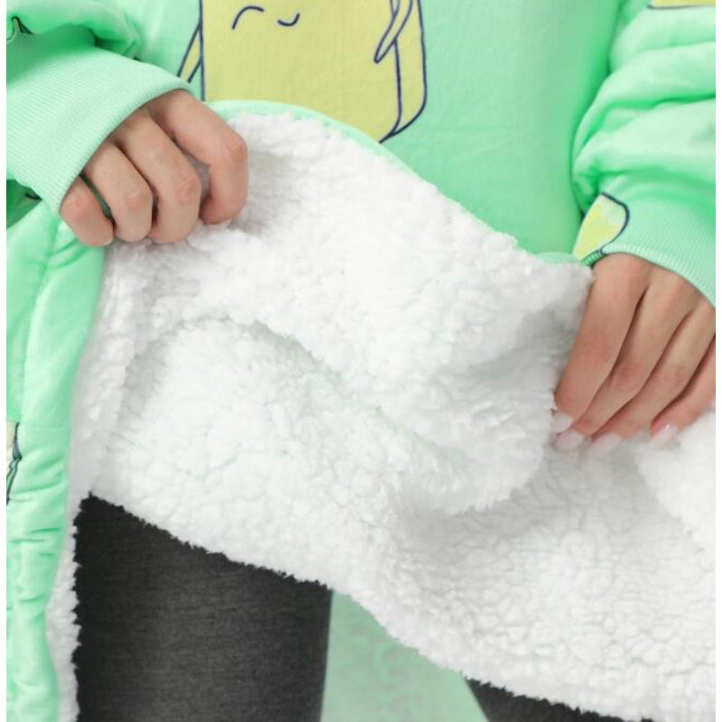 Women's Oversized Fleece Blanket Hoodie-Soco Hoodie