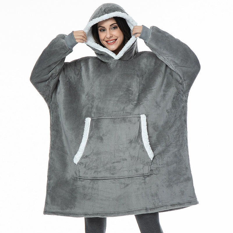 Women's Oversized Fleece Blanket Hoodie-Soco Hoodie
