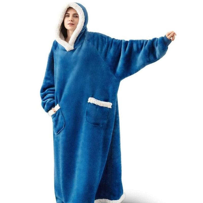 Oversized Winter Flannel Giant Hooded Wearable Blanket-Soco Hoodie
