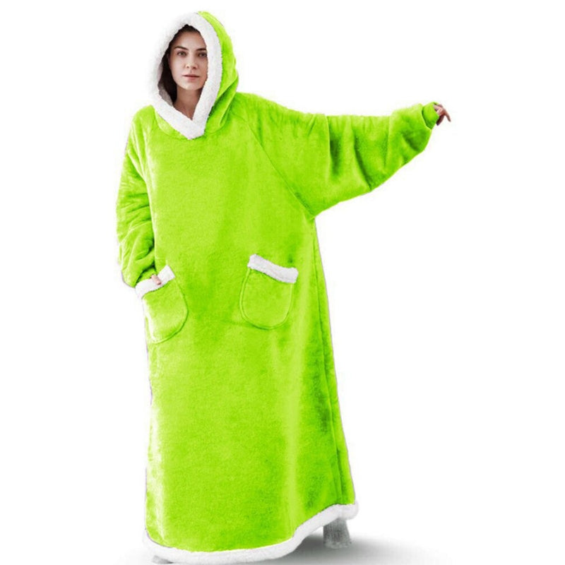 Oversized Winter Flannel Giant Hooded Wearable Blanket-Soco Hoodie
