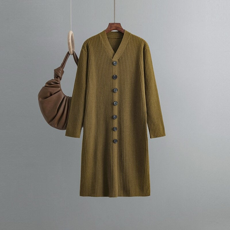 Oversize Long Knit Sweater Dresses For Women-Soco Hoodie