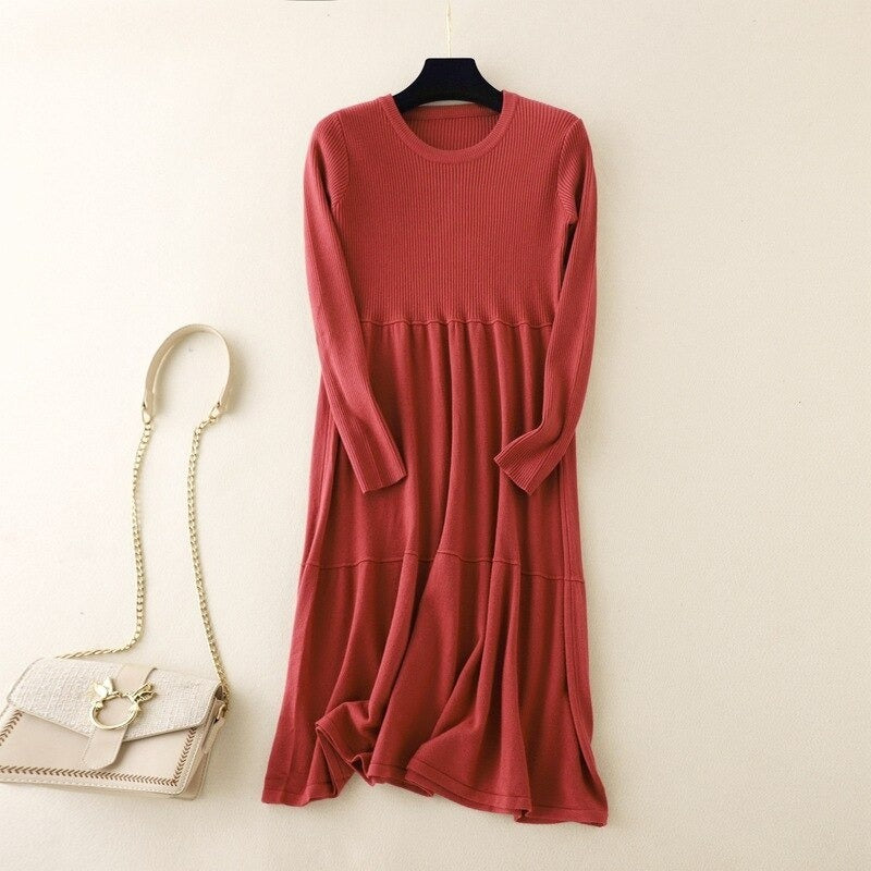 Winter Long Sweater Dress For Women-Soco Hoodie