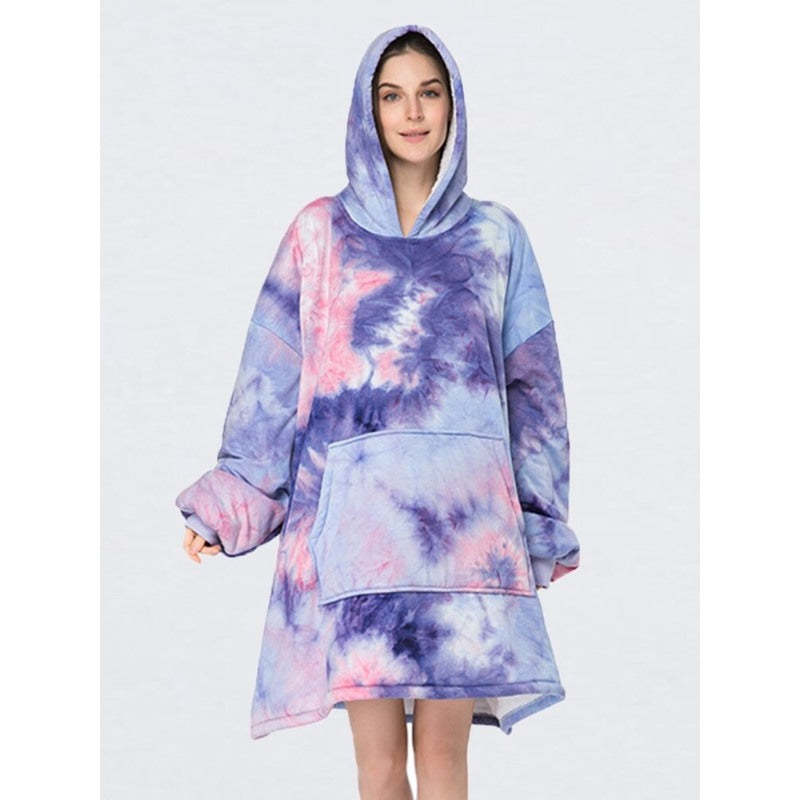 Casual Tie-Dye Oversized Hoodies Sweatshirt-Soco Hoodie