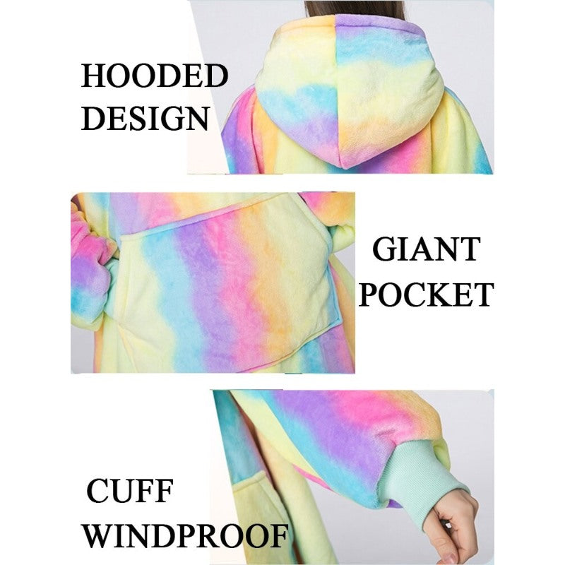 Casual Tie-Dye Oversized Hoodies Sweatshirt-Soco Hoodie
