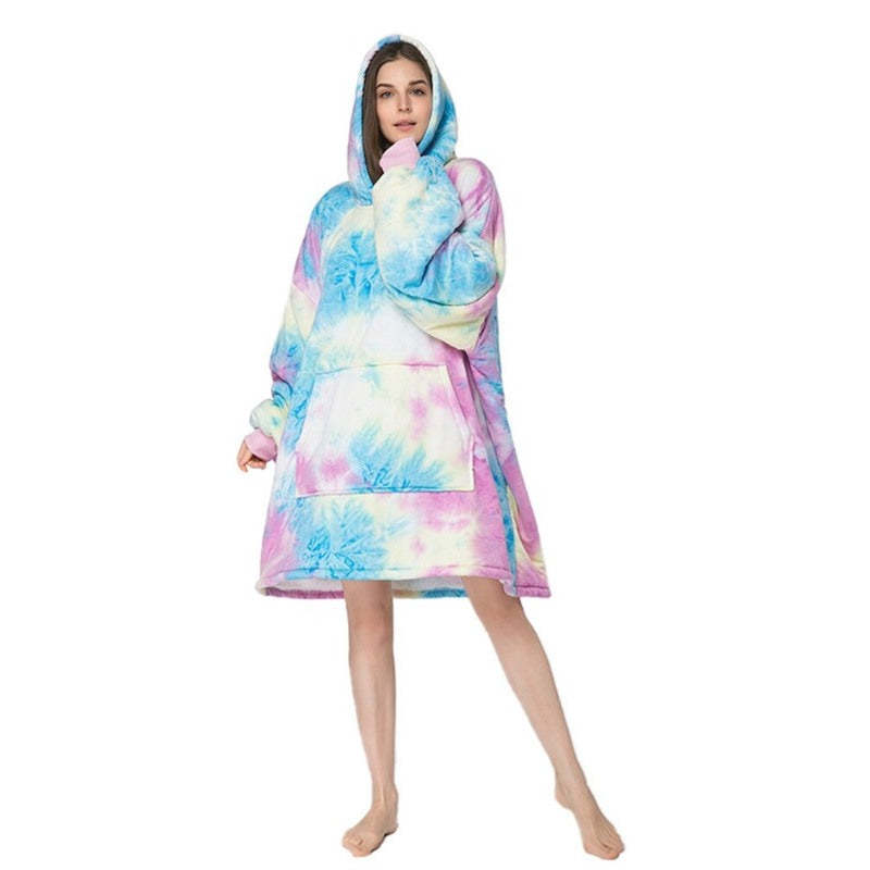 Casual Tie-Dye Oversized Hoodies Sweatshirt-Soco Hoodie