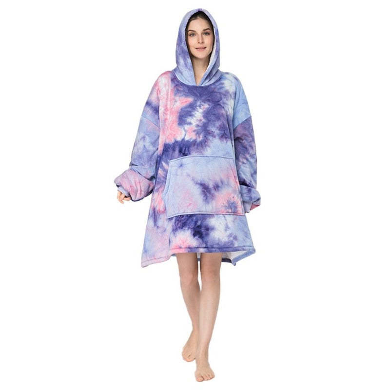 Casual Tie-Dye Oversized Hoodies Sweatshirt-Soco Hoodie