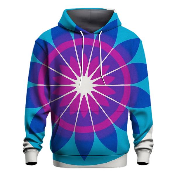 Mandala Sunburst Magenta lightweight hoodies