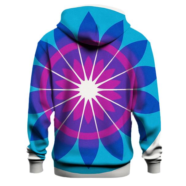 Mandala Sunburst Magenta lightweight hoodies
