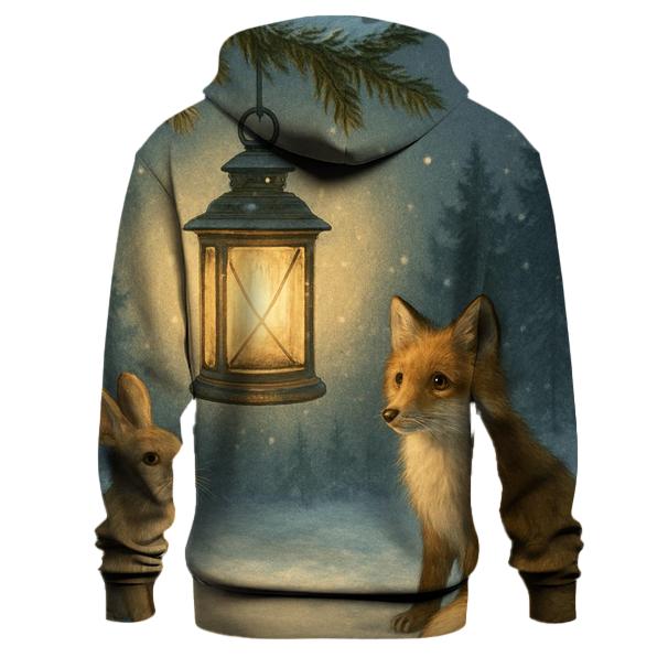 Lantern In The Snow Clearing printed hoodies