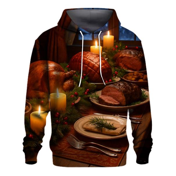 Midnight Feast Table premium hoodies