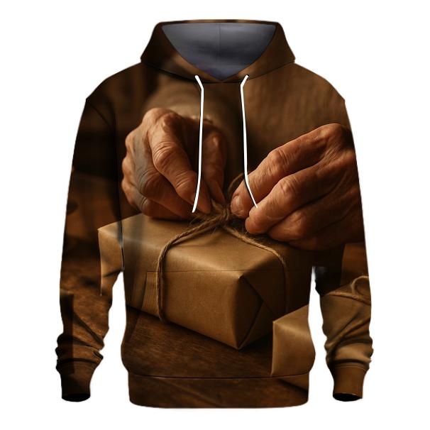 Elderly Hands Wrapping heavyweight hoodies