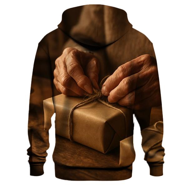 Elderly Hands Wrapping heavyweight hoodies