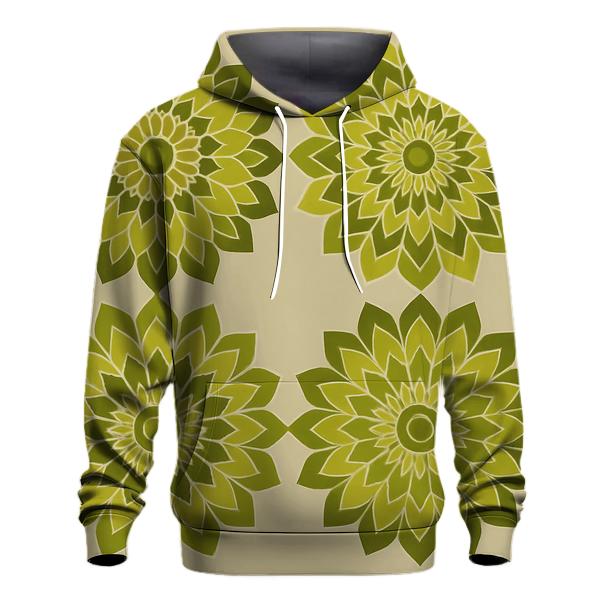 Olive Mandala Quartet heavyweight hoodies