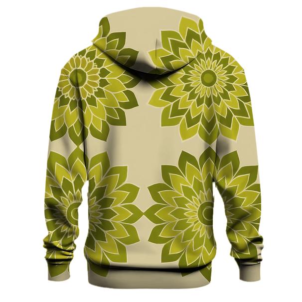 Olive Mandala Quartet heavyweight hoodies
