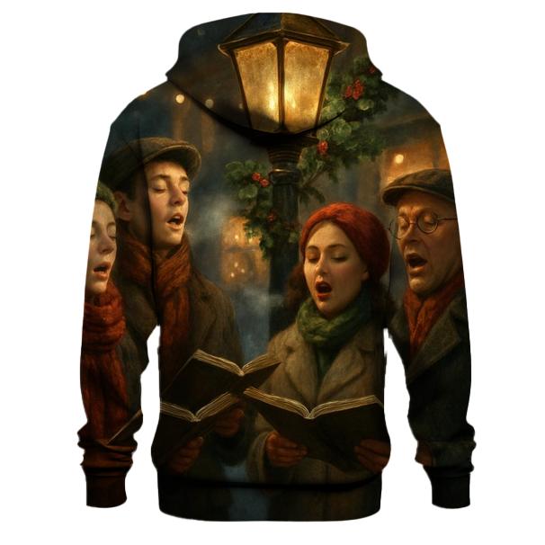 Berries And Brass Carolers printed hoodies