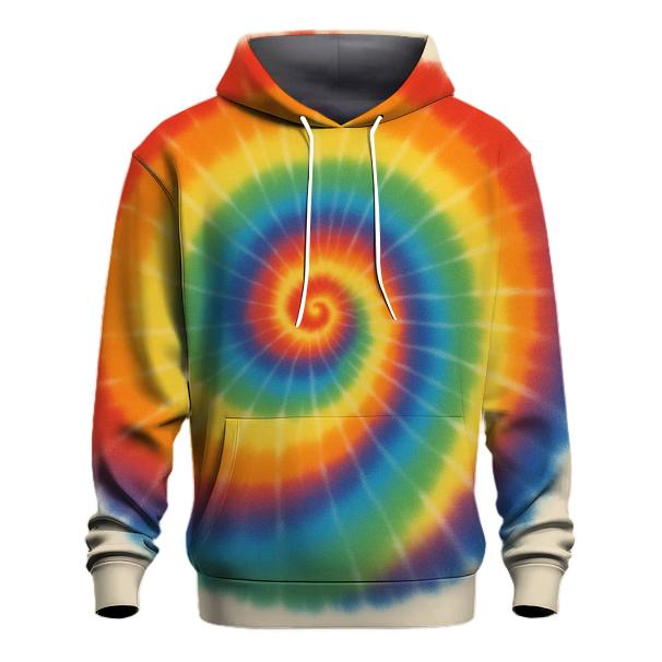 Tight Rainbow Spiral Panel heavyweight hoodies