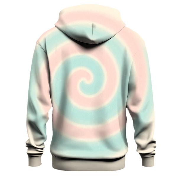 Pastel Spiral Halo printed hoodies
