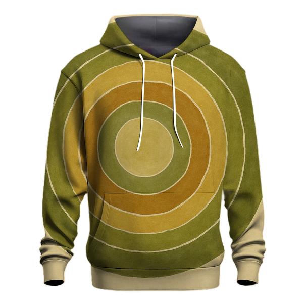 Muted Earth Tone Rings pullover hoodies