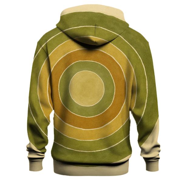 Muted Earth Tone Rings pullover hoodies