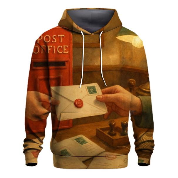 Greeting Card Post Office embroidered hoodies