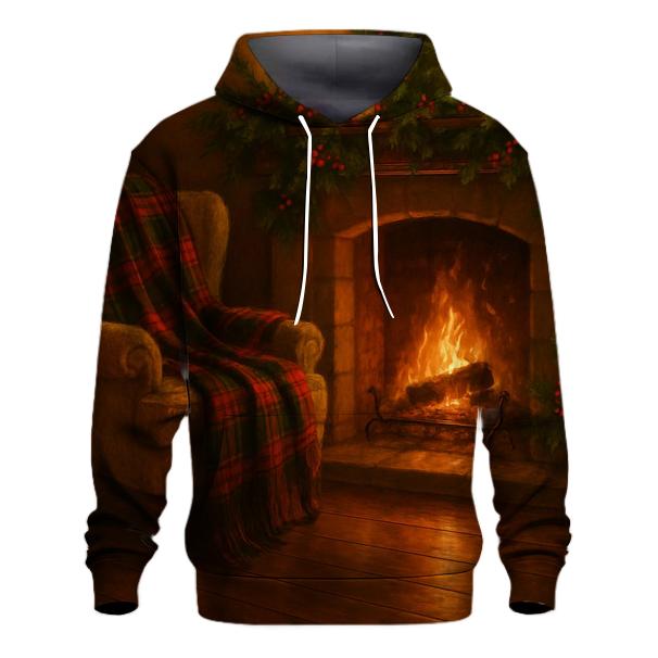 Cozy Fireside Christmas Eve hoodie designs