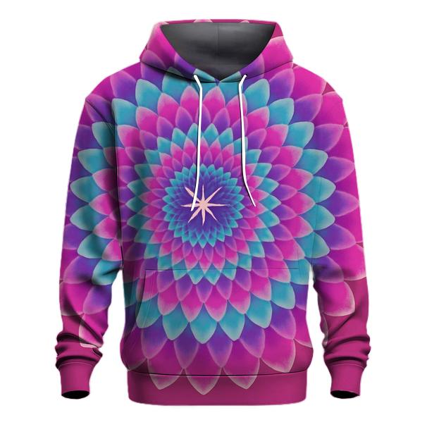 Sunburst Mandala Spiral lightweight hoodies