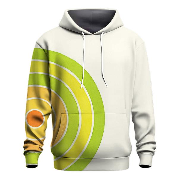Off-Center Citrus Bullseye heavyweight hoodies