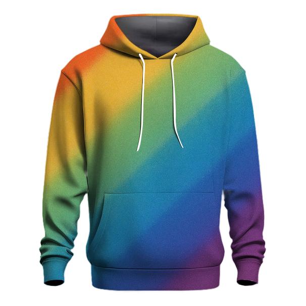 Diagonal Rainbow Fade graphic hoodies