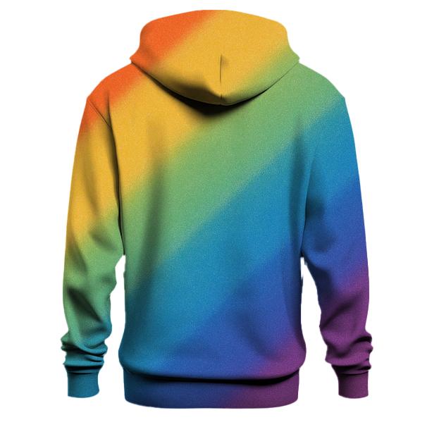 Diagonal Rainbow Fade graphic hoodies