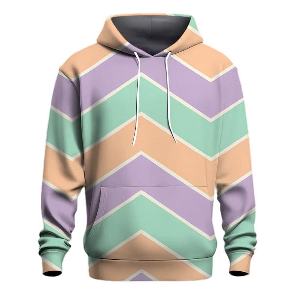 Chevron Pastel Steps pullover hoodies